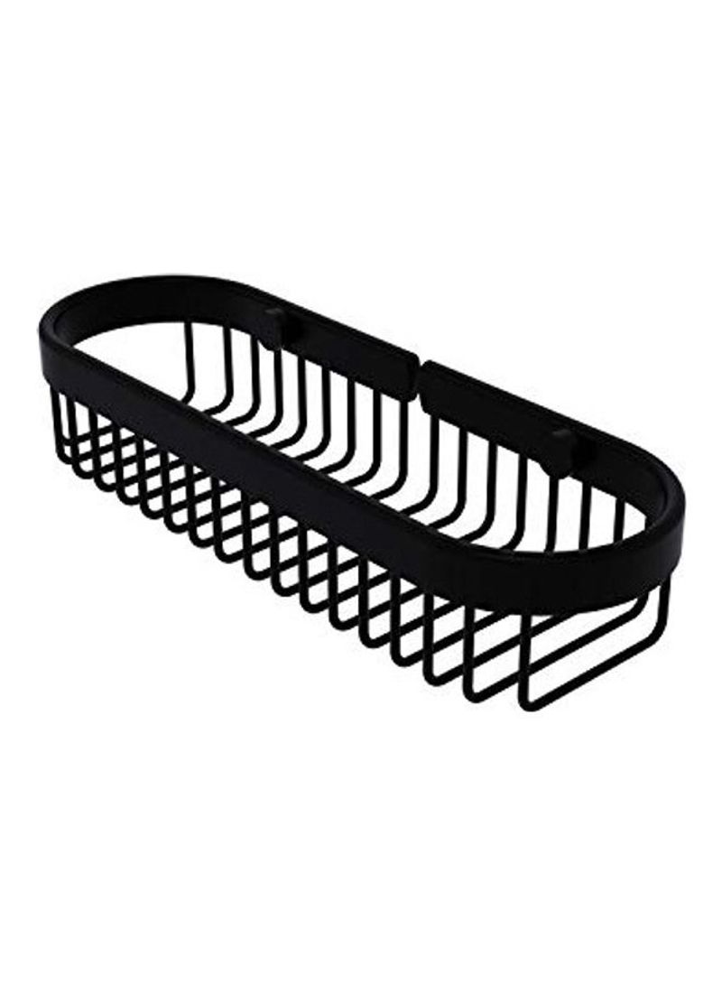 Oval Toiletry Wire Shower Basket Matte Black 87.12inch