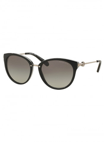 Women's Oval Frame Sunglasses - Lens Size: 55 mm