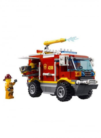 243-Piece City Fire Truck Building Toy Set