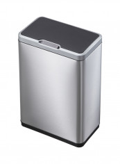 Stainless Steel Trash Bin With Sensor Opening Silver 80L