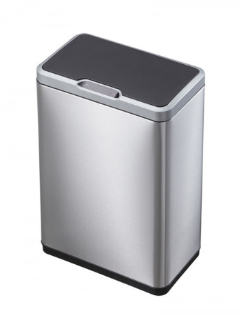 Stainless Steel Trash Bin With Sensor Opening Silver 80L
