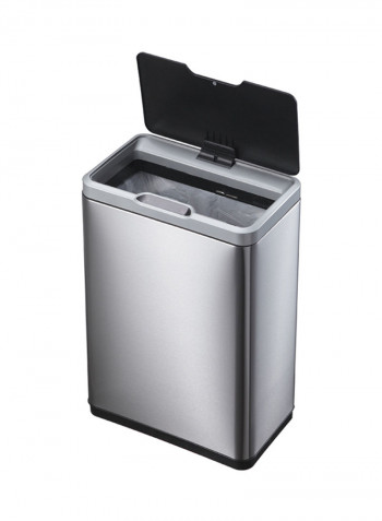 Stainless Steel Trash Bin With Sensor Opening Silver 80L