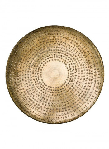 Metal Side Table Gold 37 x 37 x 23cm