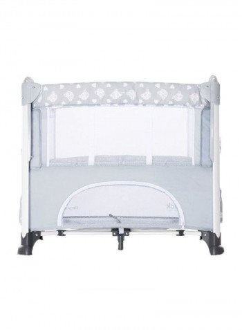 Sleep N Care Plus Baby Bedside Cot - Grey