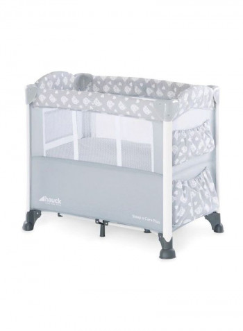 Sleep N Care Plus Baby Bedside Cot - Grey