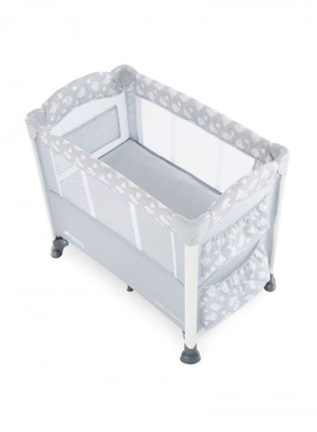 Sleep N Care Plus Baby Bedside Cot - Grey