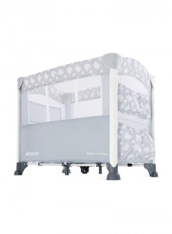 Sleep N Care Plus Baby Bedside Cot - Grey