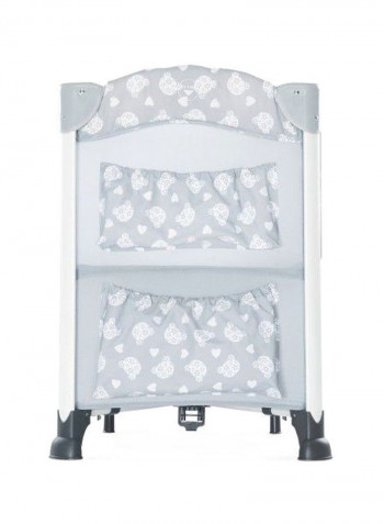 Sleep N Care Plus Baby Bedside Cot - Grey
