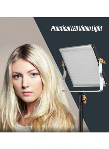 Portable LED Video Light Panel Kit Fill In Lamp Black