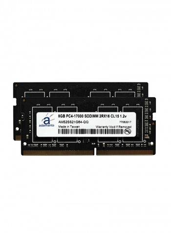 2-Piece DDR4 1600 MHz SODIMM 2Rx16 CL15 Laptop Memory 16GB