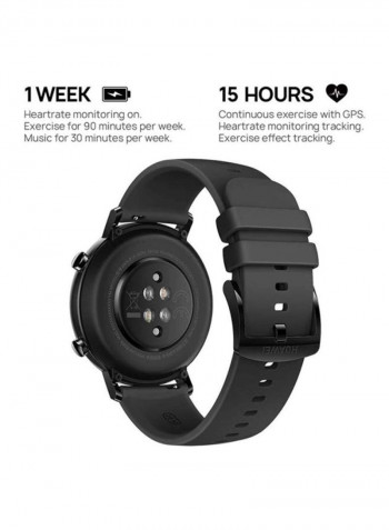 GT2 Smartwatch With 15 Sports Modes Night Black