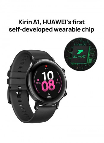 GT2 Smartwatch With 15 Sports Modes Night Black