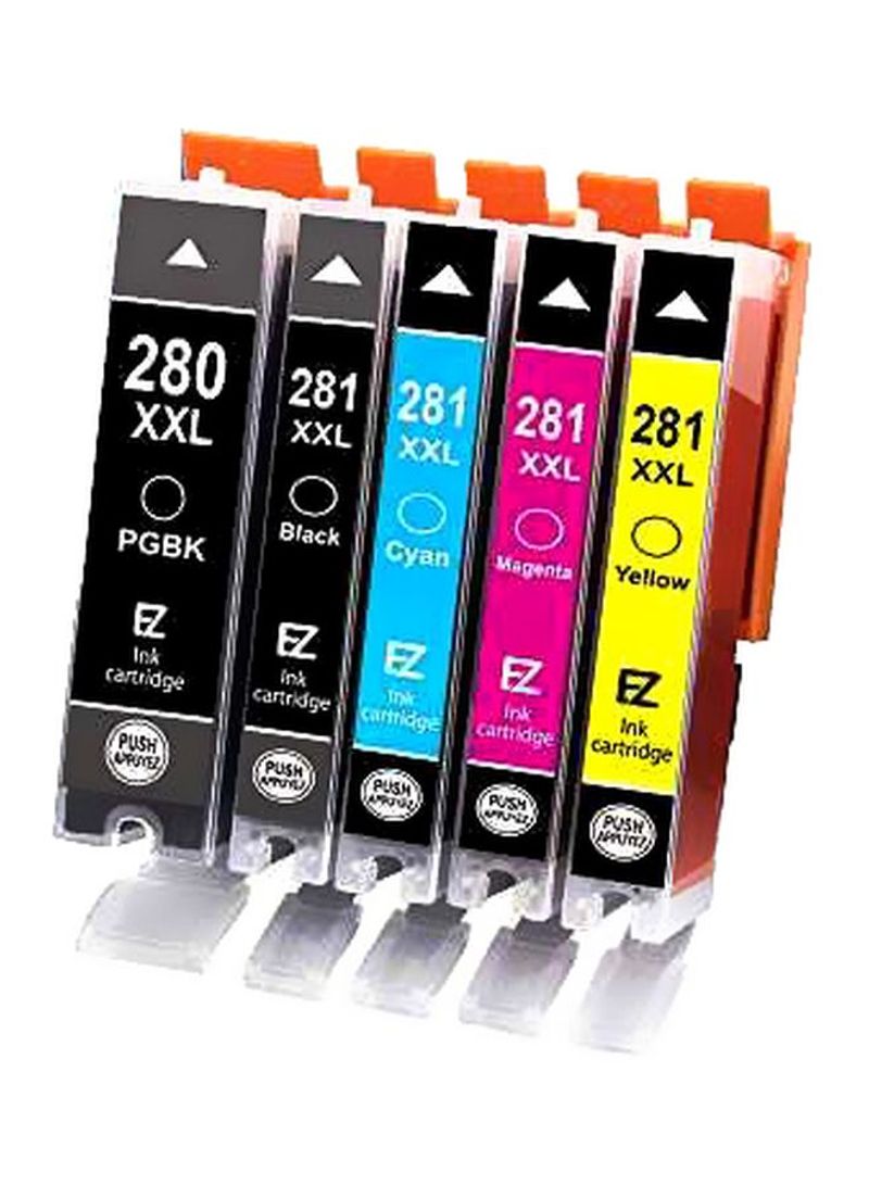 5-Piece Chromalife 100 Ink Tank Cartridge Set XL/XXL Multicolour