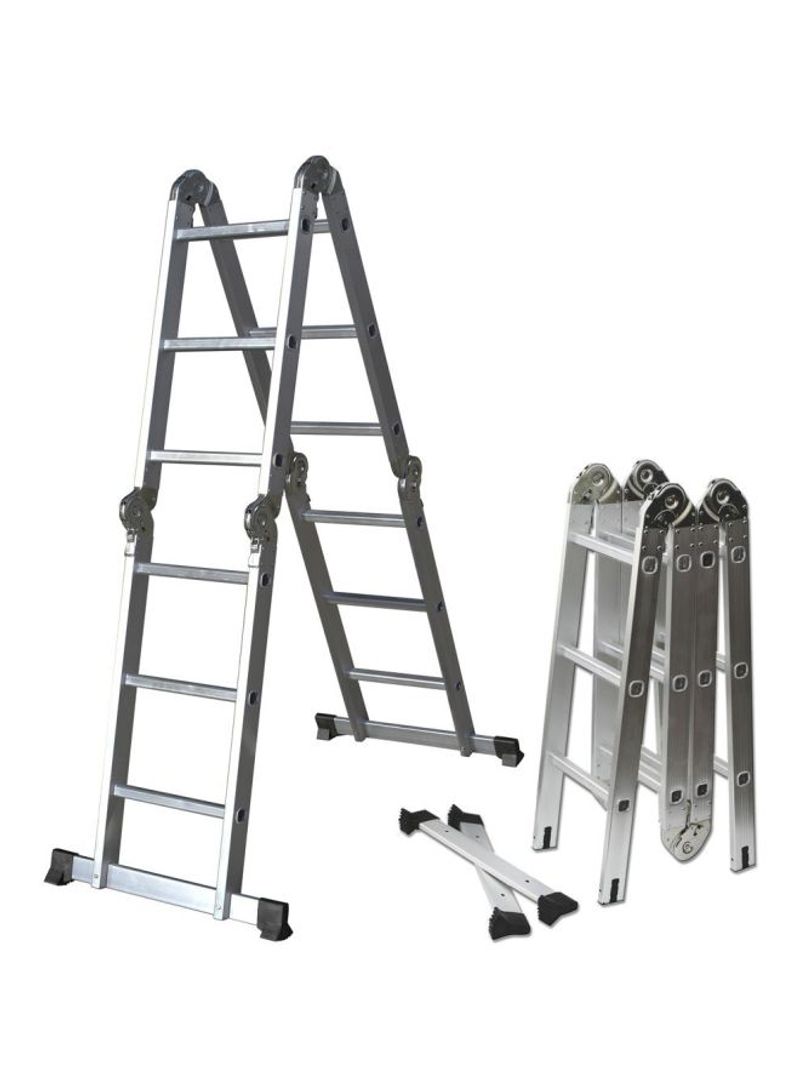 Collapsible Telescopic Ladder Silver 5meter