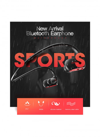 Wireless In-Ear Earphones Black/Red