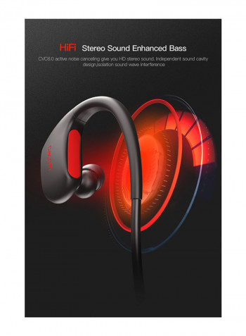 Wireless In-Ear Earphones Black/Red