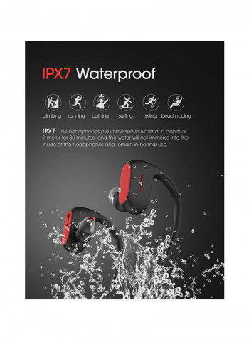 Wireless In-Ear Earphones Black/Red
