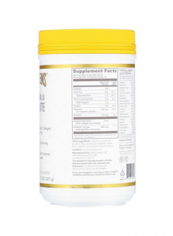 Collagen Latte Dietary Supplement - Madagascar Vanilla