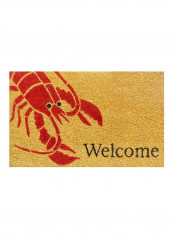 Lobster Doormat Brown/Red 0.6X17X29inch