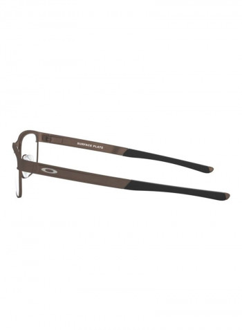Men's Rectangular Eyeglass Frame - Lens Size: 52 mm
