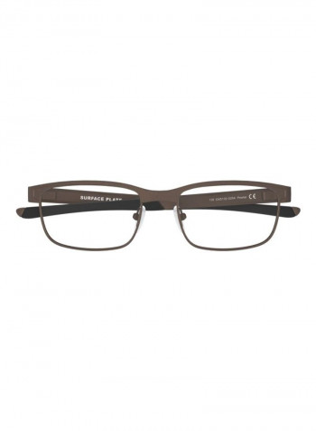 Men's Rectangular Eyeglass Frame - Lens Size: 52 mm