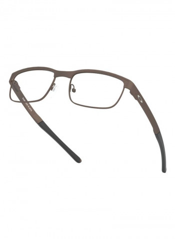 Men's Rectangular Eyeglass Frame - Lens Size: 52 mm