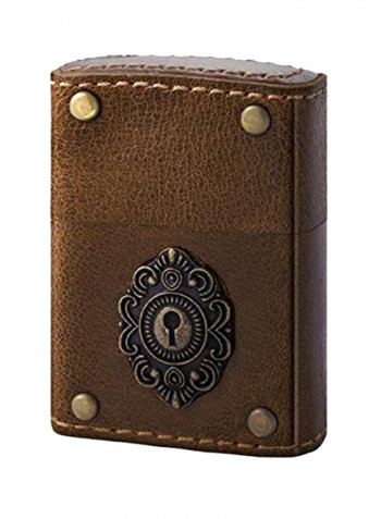 Leather Winding Keyhole Pocket Lighter