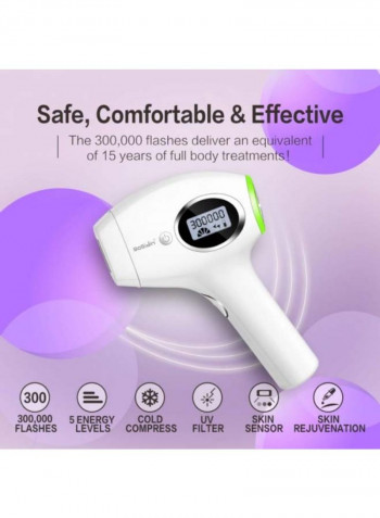 Permanent IPL Hair Removal Device White