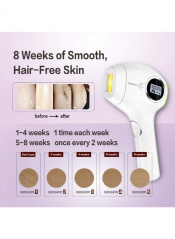 Permanent IPL Hair Removal Device White