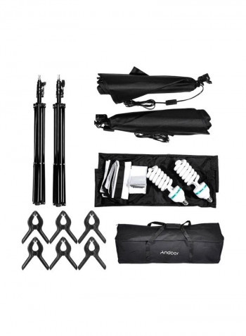 13-Piece Photography Softbox Lighting Kit Black