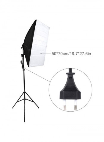 13-Piece Photography Softbox Lighting Kit Black