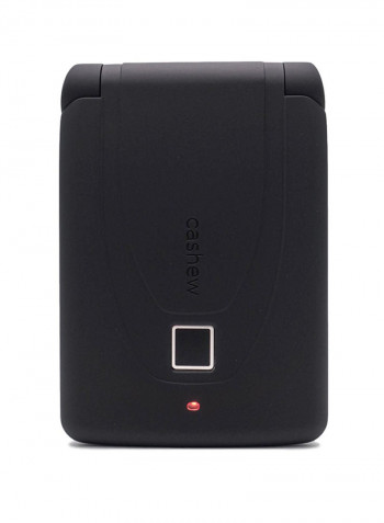 Fingerprint Access ID & Credit Card Holder Wallet Black