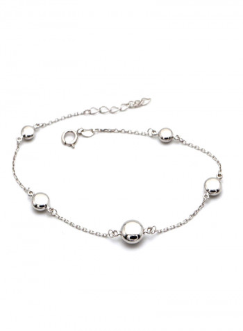 18k Gold Button Bracelet Adjustable Size