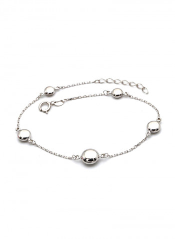 18k Gold Button Bracelet Adjustable Size
