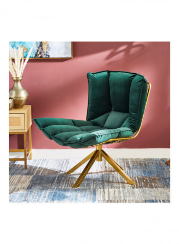 Regano Accent Chair Green/Gold