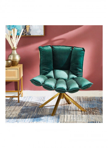 Regano Accent Chair Green/Gold