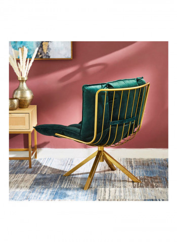 Regano Accent Chair Green/Gold