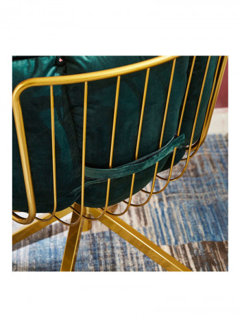 Regano Accent Chair Green/Gold