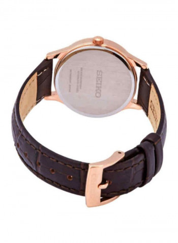 Women's Leather Analog Wrist Watch SXDG98P1