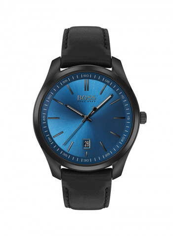 Men's Leather Analog Wrist Watch 1513727