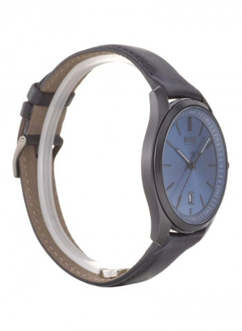Men's Leather Analog Wrist Watch 1513727