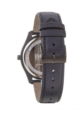 Men's Leather Analog Wrist Watch 1513727