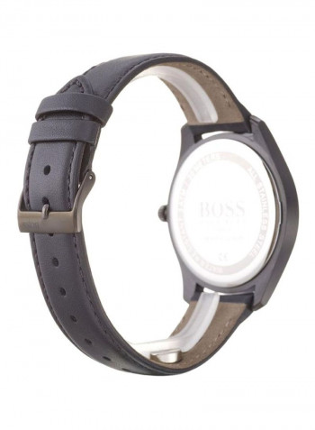 Men's Leather Analog Wrist Watch 1513727