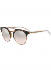 Women's round HAVANA/MATTE BRONZE Sunglasses with brown mirror silver grad lenses - Lens Size: 53 mm reviews Women's round HAVANA/MATTE BRONZE Sunglasses with brown mirror silver grad lenses - Lens Size: 53 mm