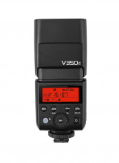 Wireless Camera Flash With Built-in 2000mAh Battery And Charger For Sony Camera Black