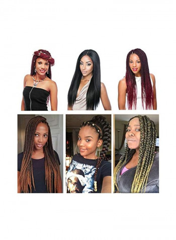8-Piece Straight Hair Extensions 1B/27 20inch