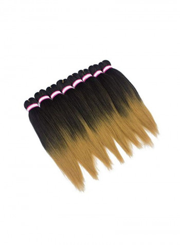 8-Piece Straight Hair Extensions 1B/27 20inch