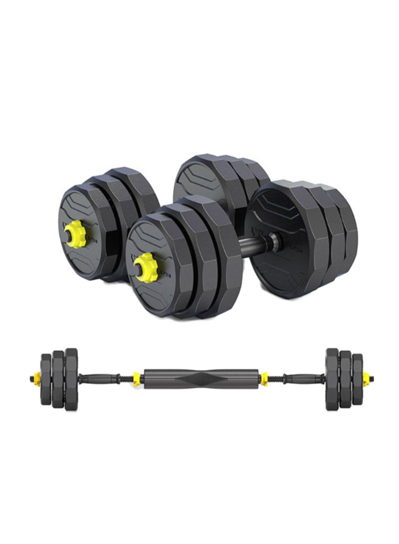 Pair Of 2-in-1 Polygonal Dumbbell And Barbell Set 20kg