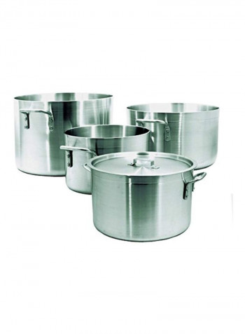 Aluminium Stockpot Silver 16x12inch