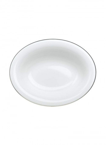 Bone China Open Vegetable Bowl White 9.09x7.1centimeter
